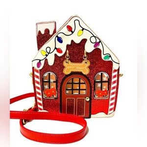 Betsey Johnson  Gingerbread House Crossbody Bag